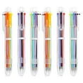 thumbnail image 2 of 24 Pack 0.5mm 6-in-1 Multicolor Ballpoint Pen 6 Colors Retractable Ballpoint Pens (24 Pack), 2 of 15