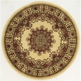 thumbnail image 1 of Radici 1191-2225-IVORY 5 ft.3 Round Castello Area Rug - Ivory, 1 of 4