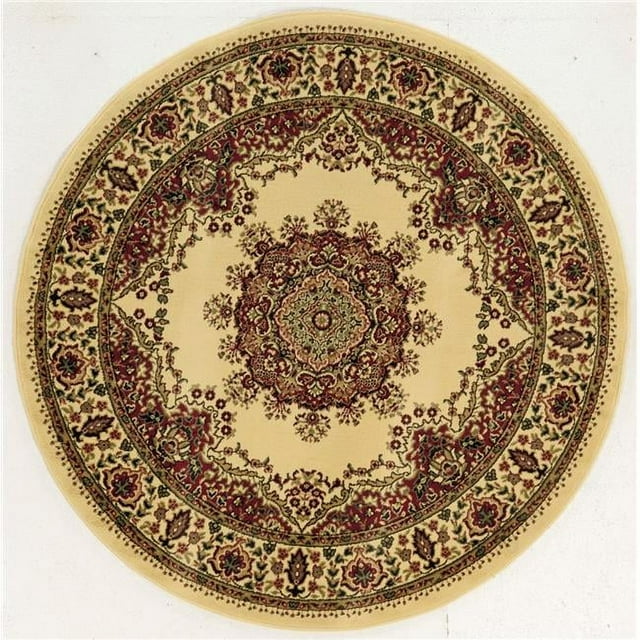 Radici 1191-2225-IVORY 5 ft.3 Round Castello Area Rug - Ivory