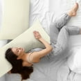 thumbnail image 2 of PiccoCasa Zippered Body Pillow Cover Microfiber Silky-Soft Jumbo Beige, 2 of 8