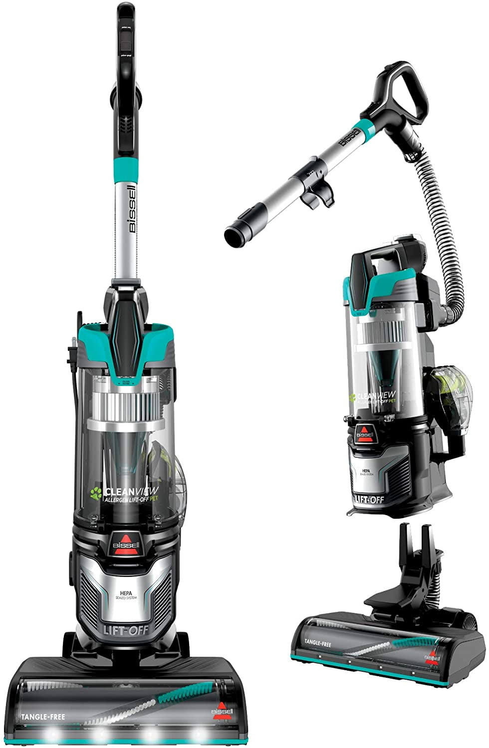 BISSELL 2852C CleanView Allergen LiftOff Upright Vacuum Cleaner with