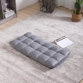 thumbnail image 3 of Adjustable Floor Chair, 5-Position Folding Sofa Chair with Back Support Folding Padded Gaming Sofa Chair, Lounge Chair for Adults Video Gaming, Perfect for Meditation, Reading, Gray, 3 of 7