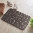 thumbnail image 3 of Jubipavy 3D Pebble Embossed Mat Oval Flannel Carpet Living Room Entrance Mat Bathroom Absorbent Non-Slip Mat, 3 of 4
