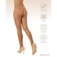 thumbnail image 6 of Melas Women's Silky Sheer Control 30 Pantyhose - Womens - Female, L, Honey, 6 of 12
