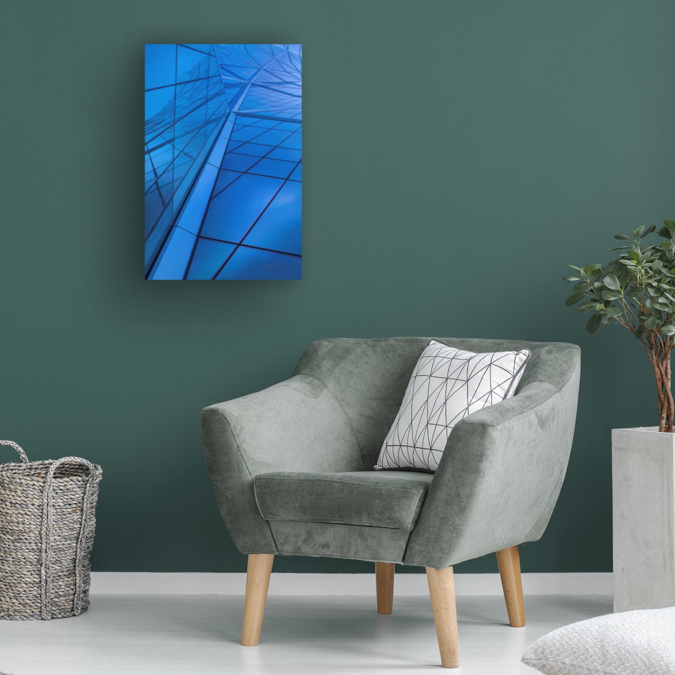 Canvas Wall Art - Jure Kravanja 'Blue' Wall Art for Living Room, Bedroom, or Office D?cor by Trademark Fine Art - 22 x 32 Inches