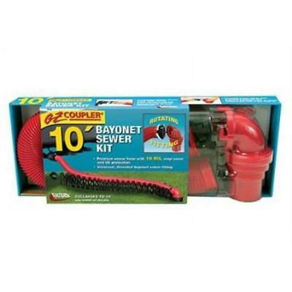 Valterra D04-0114 3" X 10' EZ Coupler Drain Hose Kit