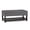 Stone Grey, variant on Simpli Home Cosmopolitan 44 inch Wide Rectangle Storage Ottoman Bench with Open Bottom in Stone Grey Vegan Leather