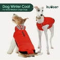 thumbnail image 4 of Kuoser Dog Winter Coat Waterproof and Windproof Snow Jacket, Reflective Cold Weather Dog Clothes, Red, small, 4 of 7