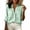 Green-04, variant on Perfectbot Women's Relaxed Fit Button Down Shirt, Striped with Pockets, V-Neck Long Sleeve, S-3X
