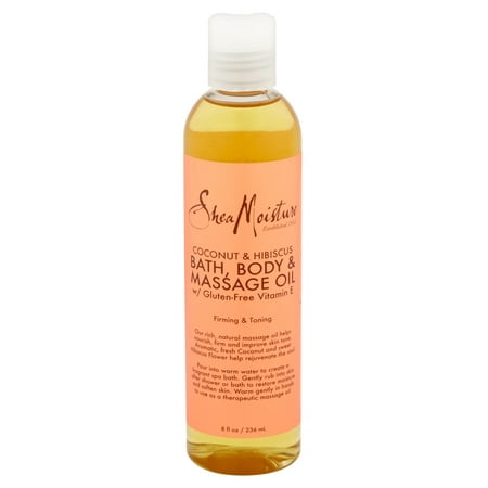 Shea Moisture Coconut & Hibiscus Bath-Body & Massage Oil Firming & (Best Oil For Body Massage)