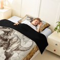 thumbnail image 3 of Homewish Woodland Dinosaur Twin Comforter Sets,Minimalist Sketch Dino Bedding Set,Brown,Black Reversible,2 Pieces,1 Comforter and 1 Pillowcase, 3 of 7
