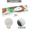 thumbnail image 4 of Bath Mat Soft Plush Non-Slip Absorbent Bathroom Rugs 39"x20" Coconut Orange Leaf, 4 of 8