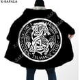 thumbnail image 1 of Capa gruesa y cálida con capucha para hombre, abrigo de armadura vikinga con símbolo de tatuaje, abrigo con estampado 3D, bata de lana a prueba de viento, manta con capucha-4, 1 of 4