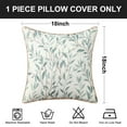 thumbnail image 3 of VOGOL 18 inches Decorative Pillow Covers, Farmhouse Cushion Cases, Leaves Pattern Perfect for Room Home Decoration, 3 of 7