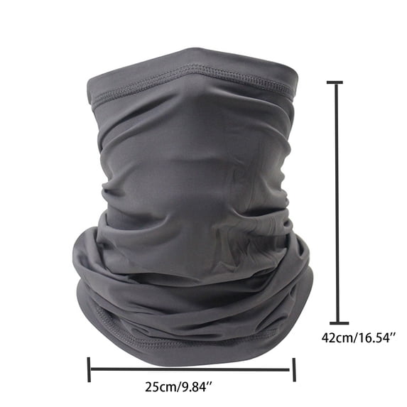 Face Mask Neck Gaiter for Men Women UV Protection Cooling Moisture-Wicking Multi-Use Bandana Scarf for Fishing Motorcycling Hiking Running Outdoor Sports,Gray