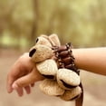 thumbnail image 1 of Shisuyan African Nut Shell Hand Bell Bracelet Tribal Style Handbell Drum Percussion Accessories Hand Chain, 1 of 8