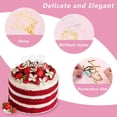 thumbnail image 5 of 1 Box 27 Styles Happy Birthday Cupcake Toppers Acrylic Mirror Cake Topper Bulk Plastic Gold Silver Pink Shiny Non Edible Cakes Decorations, 5 of 6