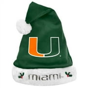 Forever Collectables NCAA Santa Hat, University of Miami Hurricanes