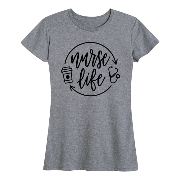 Instant Message - Nurse Life Coffee - Women's Short Sleeve Graphic T-shirt