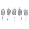 thumbnail image 4 of Jaula de Señuelo de Pesca, Alta Robustez Cebo de Ceba de Pesca Cesta Portátil 5 piezas para río para Cartas, 4 of 7
