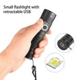 thumbnail image 2 of Toystoory Linterna magnética Recargable Brillo Zoomed Antorcha Linterna Batería Telescópica Aluminio Camping Senderismo Pesca Estufas de camping, 2 of 6