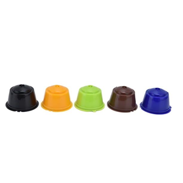 Cápsula de café cápsula de café reutilizable duradera de 50 ml 5 uds ABS + acero inoxidable Amplia aplicación con cuchara para la familia para los amantes del café para el ANGGREK Otros