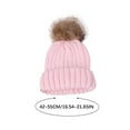 thumbnail image 3 of Christmas Clearance! AIEOTT Winter Hats for Kids Ages 2-4 Knit Warm Hats with Pom Poms Boys and Girls Fashion Solid Color Hats, 3 of 3