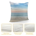 thumbnail image 4 of Orinice Beach Sky Ocean Graphic Decorative Cotton Linen Pillow Cover with Zipper Closure for Home Couch Living Room Bed Sofa, Summer Pillow Case 1PC 24x24in, 4 of 5