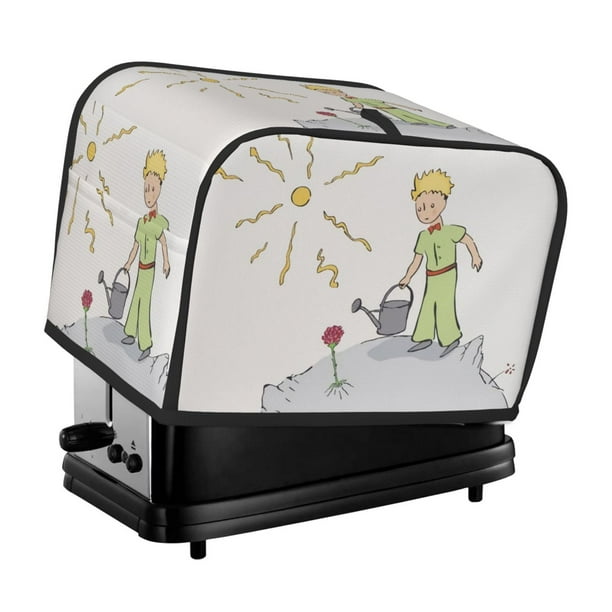 Funda para tostadora Le Petit Prince de 2 rebanadas, funda protectora contra el polvo y las huellas dactilares para pan, de poliéster, fundas para pequeños electrodomésticos de cocina