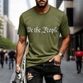 thumbnail image 3 of We The People T Shirt for Men Summer Short Sleeve Crewneck Loose 4th of July Shirts Patriotic T-Shirts, 3 of 5