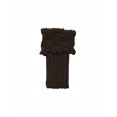 thumbnail image 4 of INSPIRE CHIC Women's Ruffled Cuff Over Knee Length Ribbed Knitted Leg Warmers Dark Brown-Printed, 4 of 6