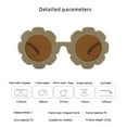 thumbnail image 2 of Glisme Kids Sunglasses Cute Sunflower Outdoor Sunscreen Kids Sunglasses Party Favor ,Beige, 2 of 2