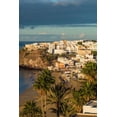 thumbnail image 2 of Bibikow, Walter 17x24 Black Ornate Wood Framed with Double Matting Museum Art Print Titled - Canary Islands-Fuerteventura Island-Morro Jable-high angle view of Playa de la Cebada beach-dawn, 2 of 4