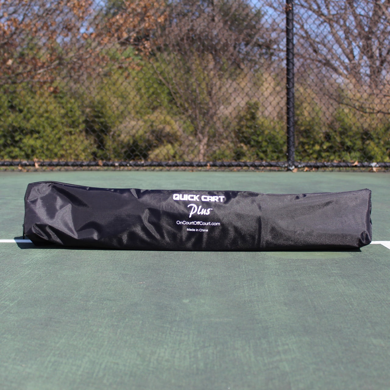 Oncourt Offcourt Quick Cart Plus - Portable Canvas Tennis Ball Cart with Bag