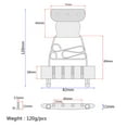 thumbnail image 3 of 1 De Pieza Trapezoidal Con Reemplazo Con Cable shamjiam Cordal de guitarra de jazz, 3 of 9