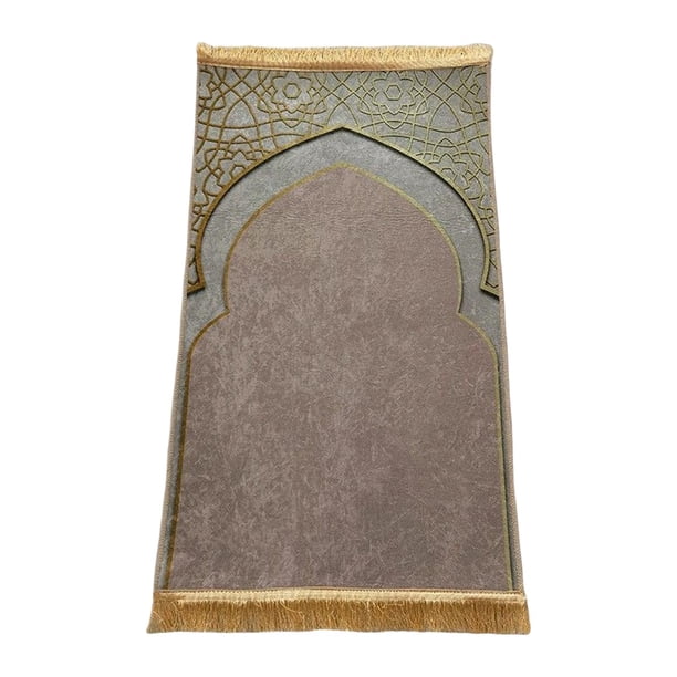 Alfombra de oración ños, alfombra de oración ños pequeños, alfombra de oración portátil de viaje de estilo tradicional, alfombra de oración ños para regalos Camello BLESIY Alfombra de oración para niños