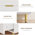 thumbnail image 2 of Qinaqin Moderno Madera Chest de Cajones con Fluted Metálico cm Alturaandles y Legs A Functional Organizador Almacenamiento, 2 of 7