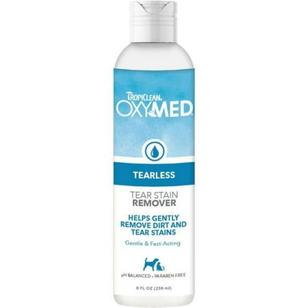 UPC: 0645095003774 | Tropiclean OXTSSH8Z 8 oz Oxymed Tear Stain Remover Tearless for Pets