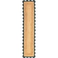 thumbnail image 2 of Sivi 2.6 x 12 Feet Handmade Scallop Braided Jute Rug - Natural Jute Runner Rug, 2 of 15