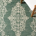 thumbnail image 6 of SAFAVIEH Courtyard Sandra Medallion Indoor/Outdoor Area Rug, Dark Green/Beige, 5'3" x 7'7", 6 of 13