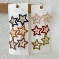 thumbnail image 4 of 6Pcs Metal Snap Hair Clips Star Barrettes Hair Accessories For Women Girls Stylish Non- Hairpins Decorative Hair Clips 6PCS, 4 of 8
