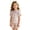 X154 Light Purple, variant on Glisme Girls Outfit Set Striped Print Short Sleeve Crew Neck Tops With Shorts Outfit Quick Dry Girls Set Size 3-4 Years Coffee