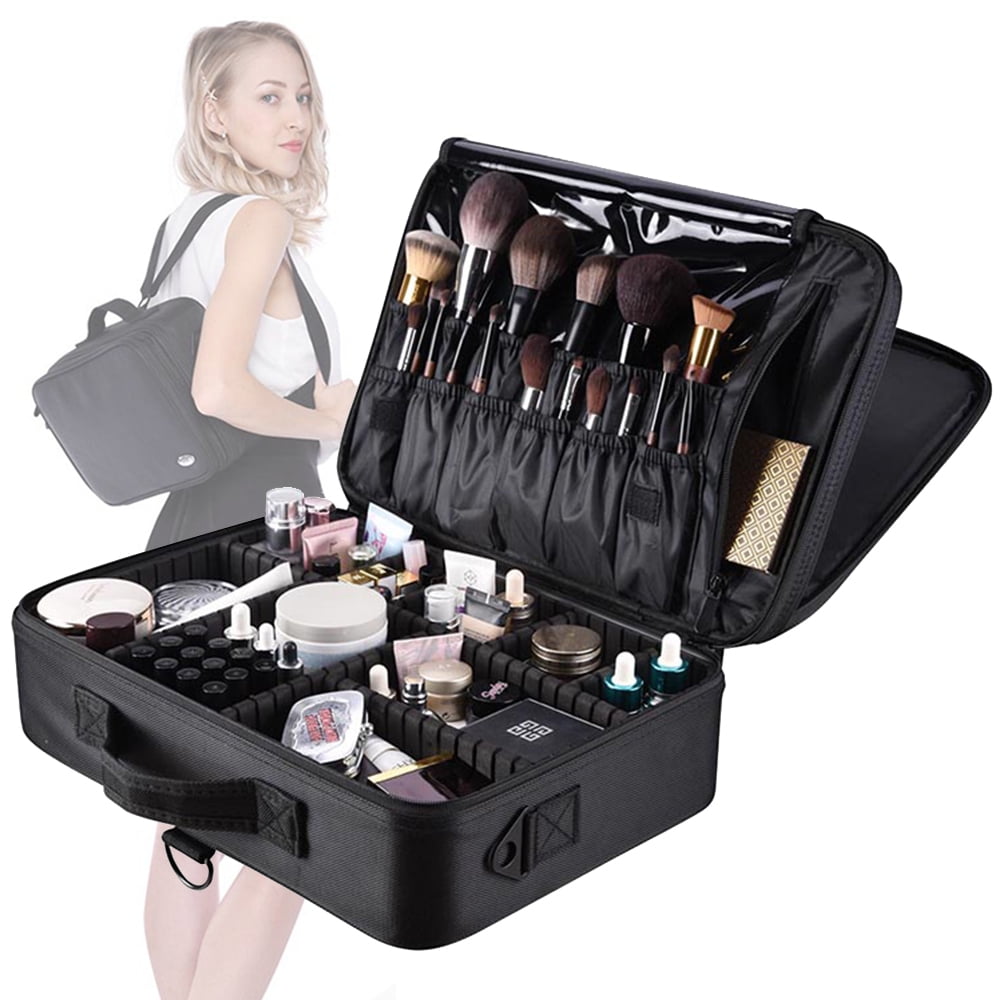 AW® 16" 1200D Portable Makeup Bag Cosmetic Artist Train Travel Case