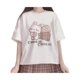 thumbnail image 1 of Women Kawaii Fashion Pastel Gothic Casual Style Crewneck Soft Cartoon Cute Bunny Cookies Print T-Shirt tee top, 1 of 8