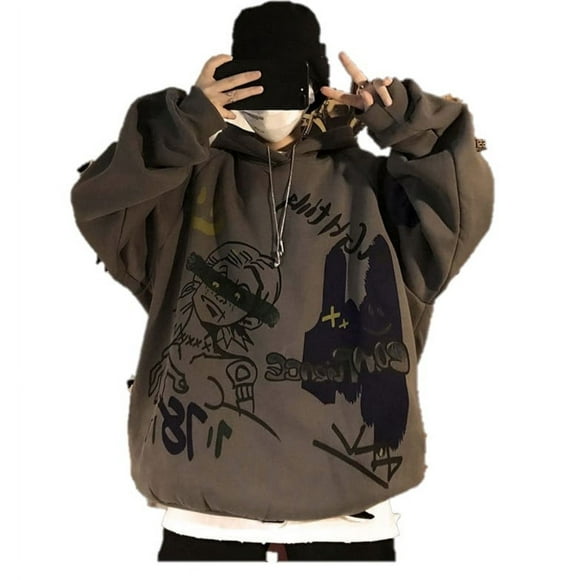 Sudadera con Capucha Estilo Hip Hop Harajuku Casual