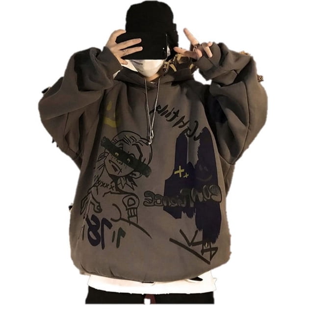 Sudadera con Capucha Estilo Hip Hop Harajuku Casual