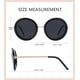 thumbnail image 3 of Gafas de sol redondas retro polarizadas JOOX para mujer con protección UV400 JOOX JOOX, 3 of 7