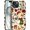 Christmas Goose Leaf, variant on Compatible with iPhone 14 Pro, Frosted PC Anti-Scratch Shockproof Case - Vintage Tile Checkered Rose