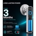 thumbnail image 5 of YFK Smart Fingerprint Door Lock, Keyless Entry Door Handle with Biometric Keypad, 5 Unlock Methods Fingerprint Password IC Card Key App, Smart Door Lock for Bedroom, Auto Lock, Aluminum, 5 of 12