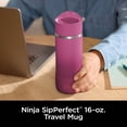 thumbnail image 2 of Taza de viaje Ninja Sip Perfect 473 ml de acero inoxidable rosa, 2 of 7